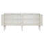 Armoire console Ansaldo blanc perle et argent scintillant