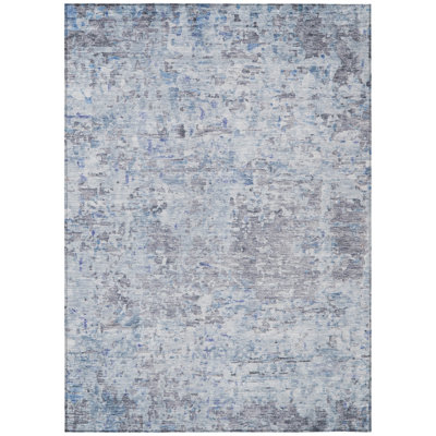 Suri Sky Washable Indoor-Outdoor Rug - 
