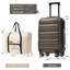 Valise de voyage légère en Hardshell en ABS avec roulettes pivotantes, ensemble de sac de voyage léger pour hommes et femmes, 20 pouces