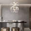 Mini-lustre blanc brossé 4 lumières Aweys