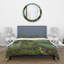 Three Chickens & A Cock In A Meadow With Flowers - Ensemble de housse de couette Farmhouse - Microfibre de polyester-138869320