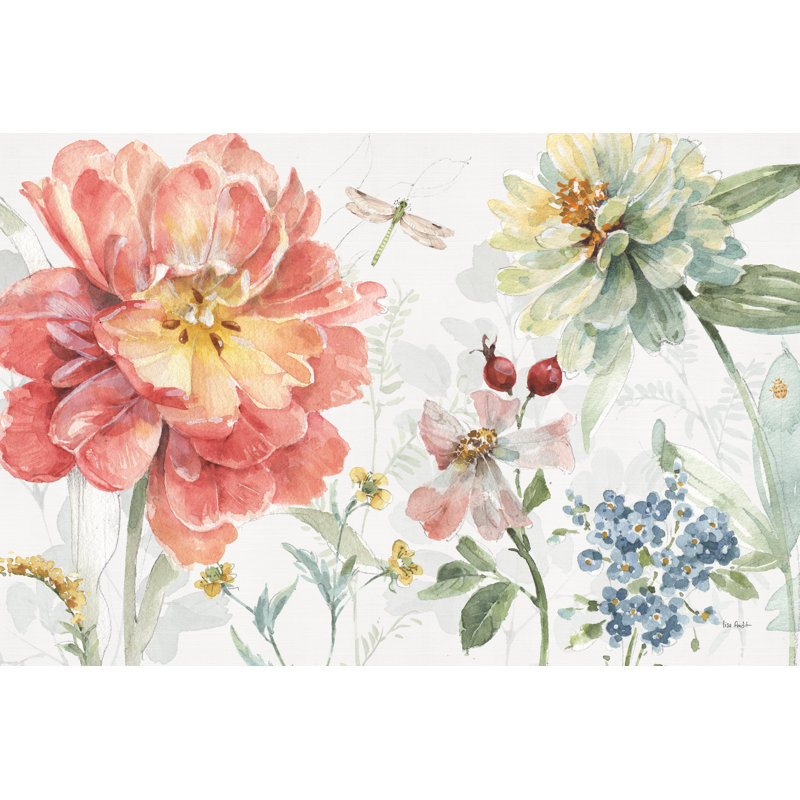 Spring Meadow I - Wrapped Canvas Painting, 20cm H x 30cm W