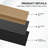  2 PCS x 106"L x 20.5"W Acoustic Slat Wall Panels, Eco-Wood Look for Home/Office Wall & Ceiling-110977336-123175708