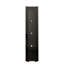 Black Side Cabinet With Aluminum Strip Lamp-1773137524