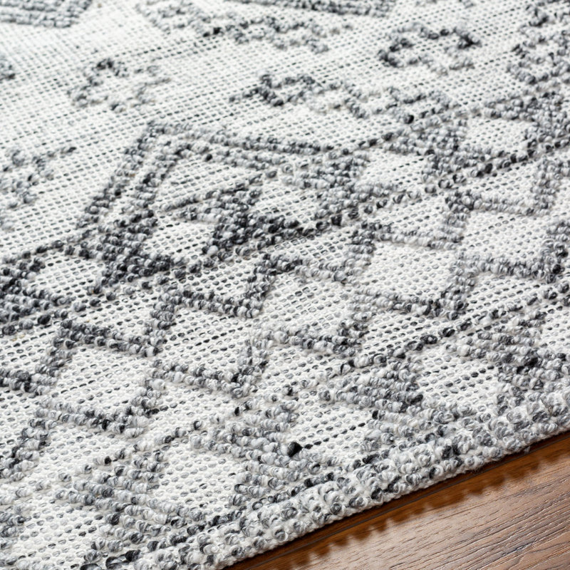Geometric Area Rug, Gray, Rectangle 5' x 7'6"