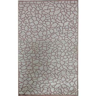 Hand-Knotted High-Quality Beige Area Rug