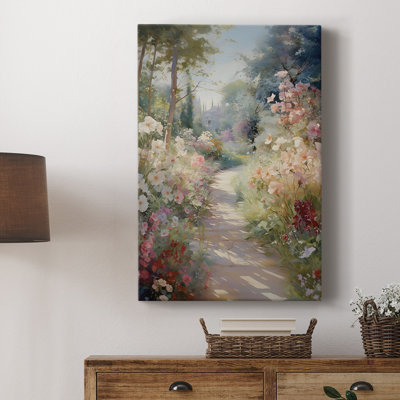 Vintage Floral Print CCXCVIII -Gallery Wrapped Cavas