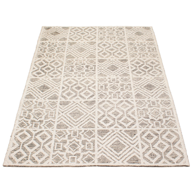 Tapis rectangulaire nouvel âge en laine Heink de conception unique 5 pi x 8 pi Heink
