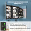 Kartar 40''W 30''H Recessed or Surface Mount Frameless Aluminum Medicine Cabinet with Mirrors
