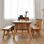 70.87" Burlywood Rectangular Solid Wood Dining Table-107856887