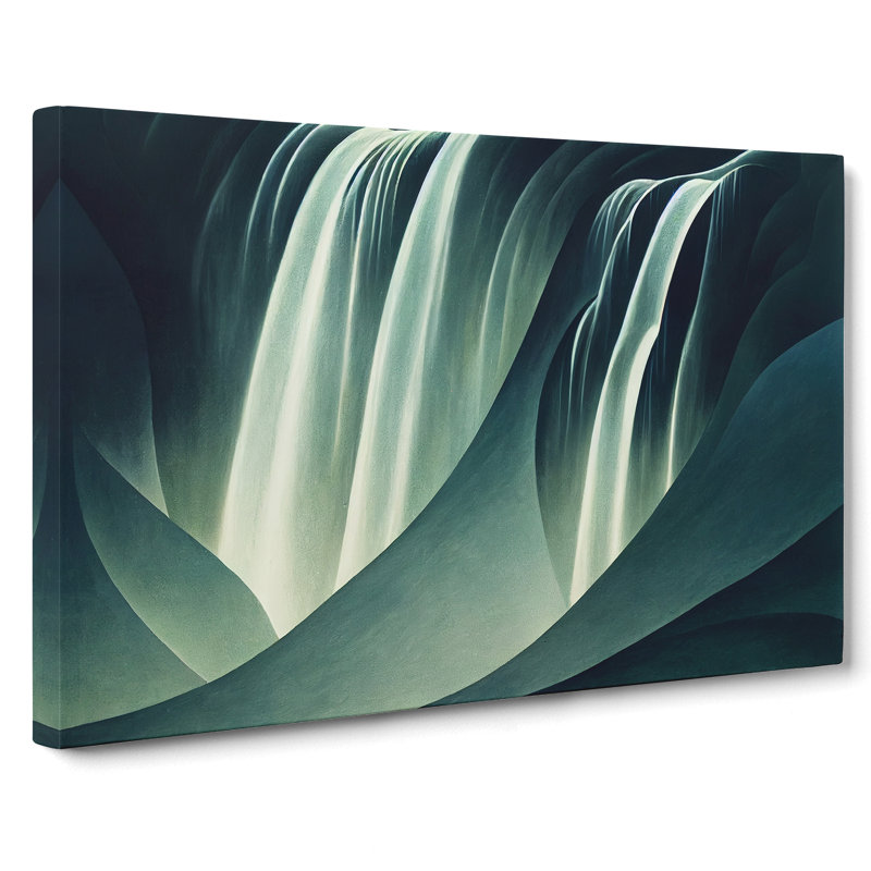 Shimmering Waterfall - Wrapped Canvas, 35cm H x 50cm W x 3cm D