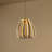 Swafford 11.5" Modern Glam Metal Adjustable Dimmable Stripe Cage Integrated LED Pendant