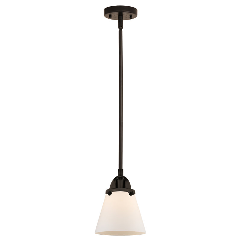 Mini-luminaire suspendu à 2 lumières en forme de cône 1 lumière Nouveau - ampoule non incluse, Blanc mat