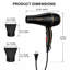Sèche-cheveux 1200-1500W, 2 buses pour la maison