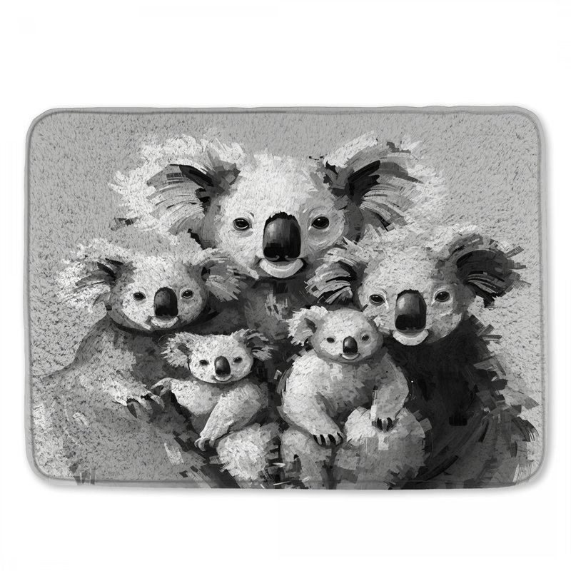 Tapis de bain Koala Family, L 24 po x L 17 po