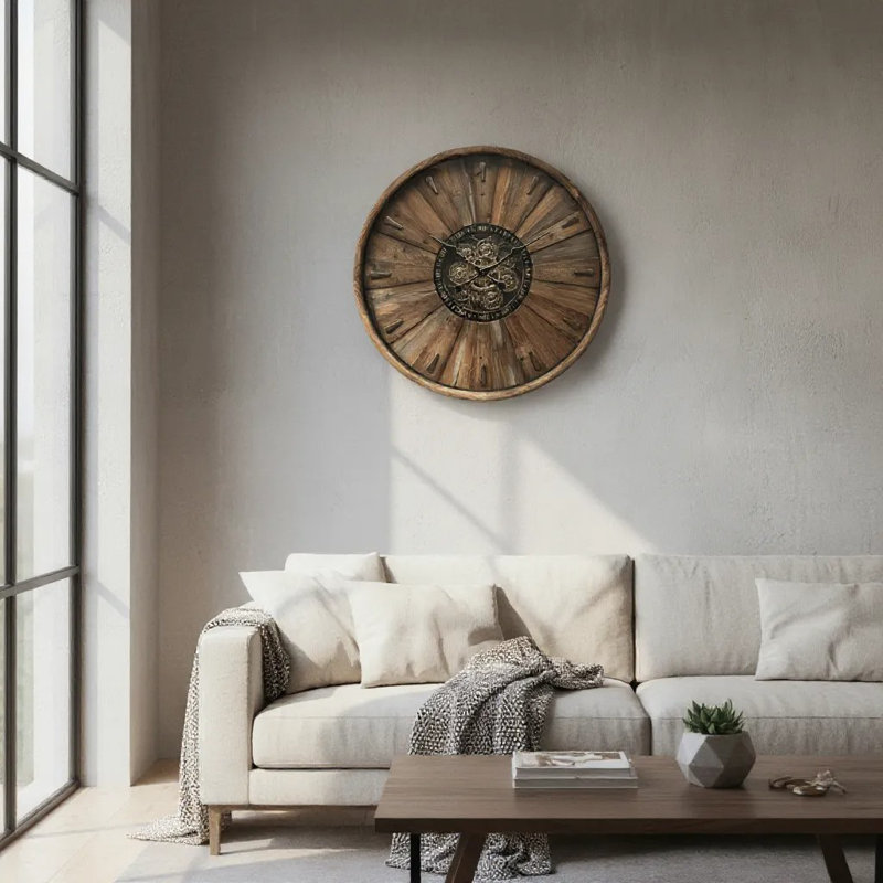 Solid Wood Wall Clock