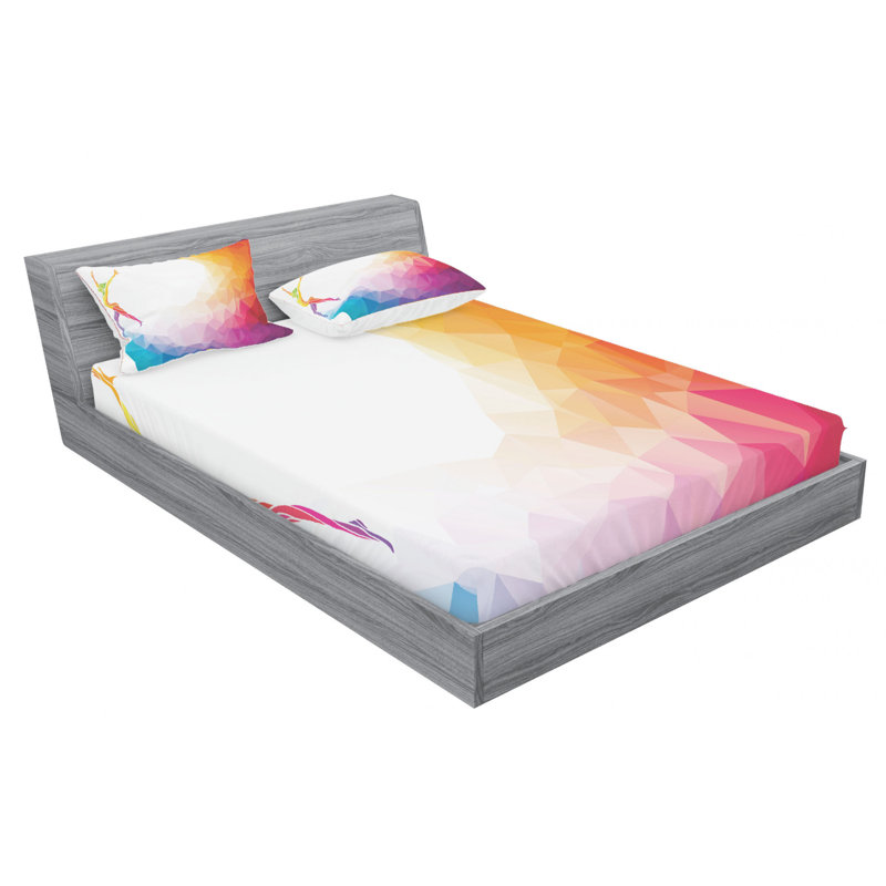 Microfiber Sheet Set, Queen Sheet Set with Fitted Sheet