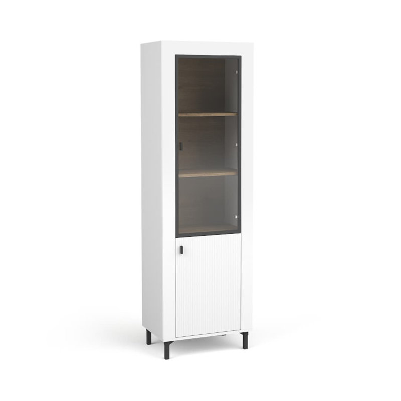 Orpheus Display Cabinet, White/Oak