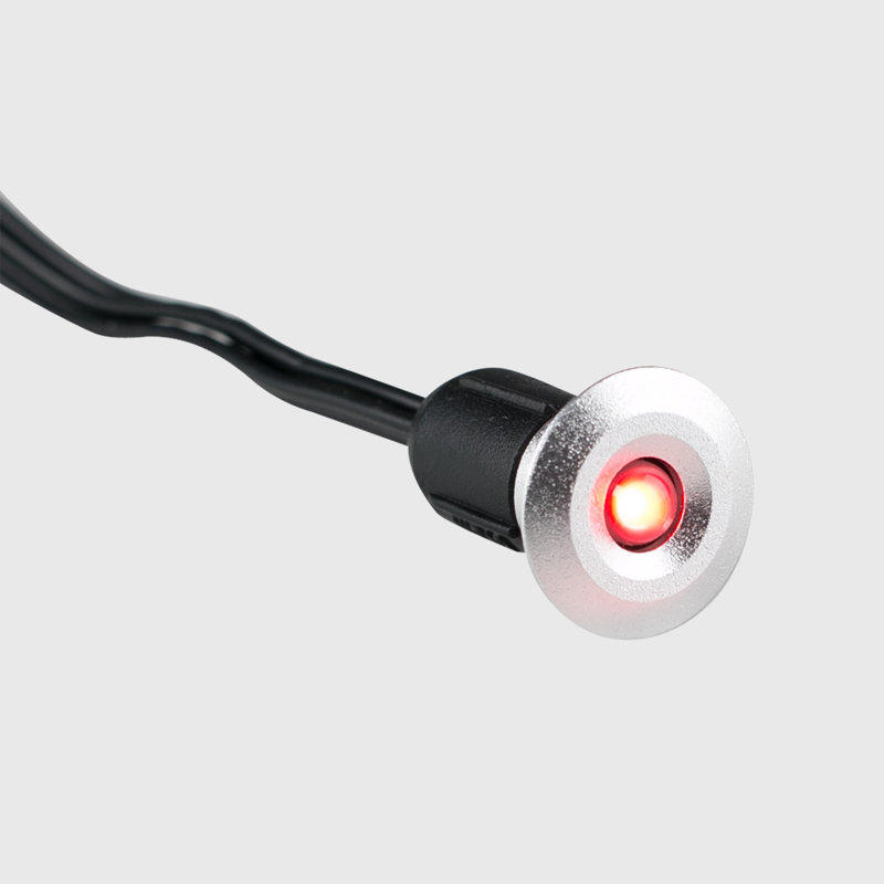 Willmot Chrome Integrated LED Deck, Red