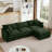 3-Seater Comfy Cloud Couches With Movable Ottoman-366881471