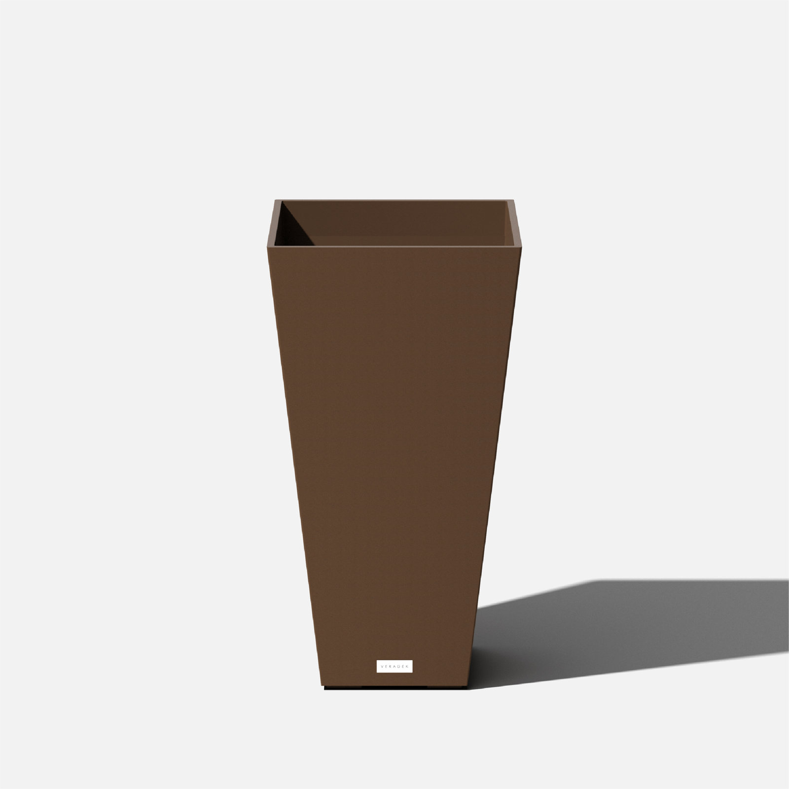 Pure Series Pot Planter, 30" H x 15.25" W x 15.25" D, Espresso, Set of 1