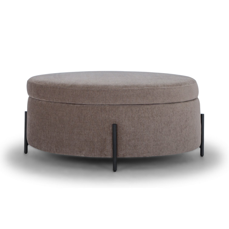 Cori 39" Wide Round Storage Ottoman