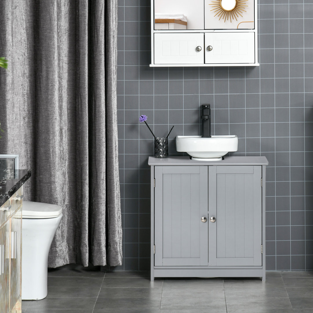 Randalia 60Cm W x 60Cm H x 30Cm D Free-Standing Bathroom Cabinet