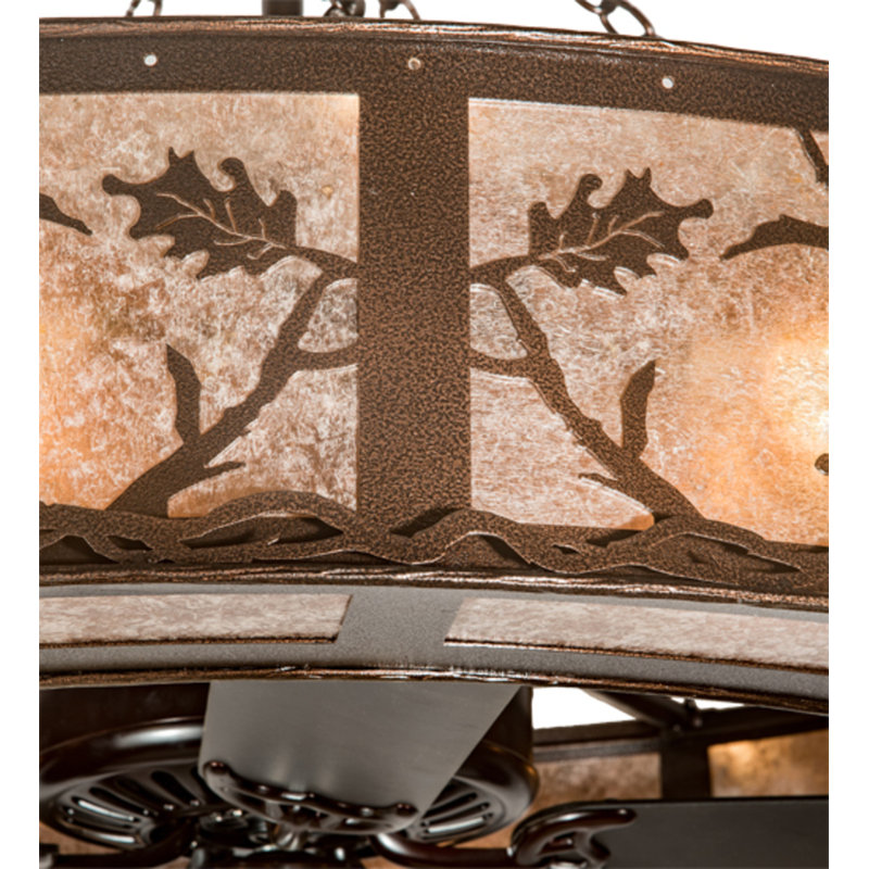 Oak Leaf Downrod Ceiling Fan
