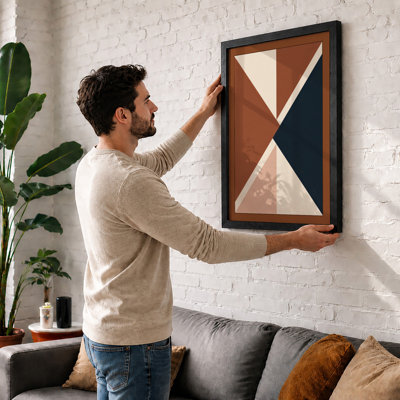 Divided Symmetry Minimalist - Framed Print