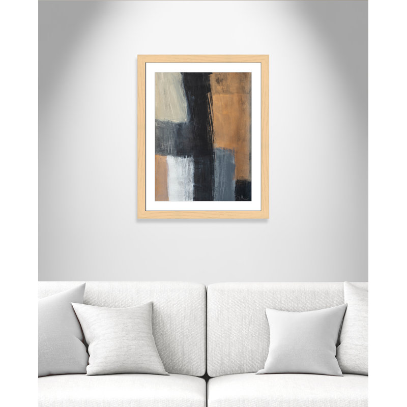 Calderon Karl Metallic Slate II, reproduction d'art encadrée sur papier, H 31 po x l 25 po x P 1,25 po
