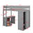 Twin Size Loft Bed With Wardrobes And Desk-1603580782-1603580783