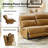 Myheir Modern Genuine Leather Power Reclining Sofa With Power Headrest-99441839