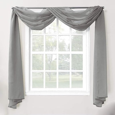Issem Sheer Window Scarf Single Panel