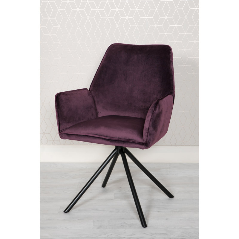 46cm H Upholstered Armchair, Mulberry