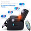 Fauteuil de massage inclinable et chauffant de 36,2 po de largeur-1400029151