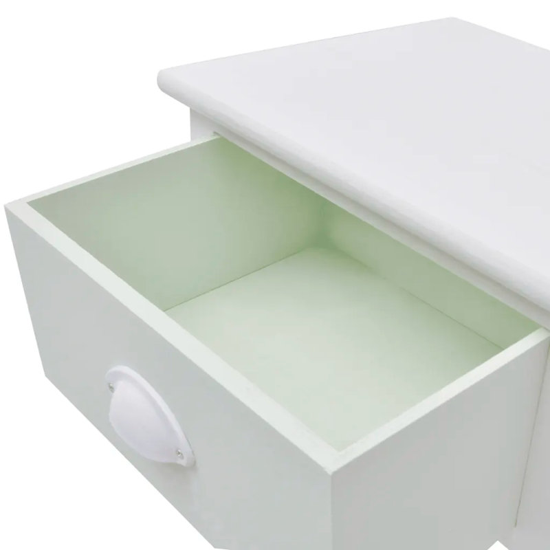 Brannan 38cm W Wood Bedside Table