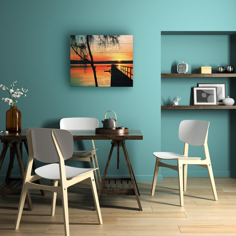 Art incrusté de lattes de bois Incredi, L 22 po x H 18 po