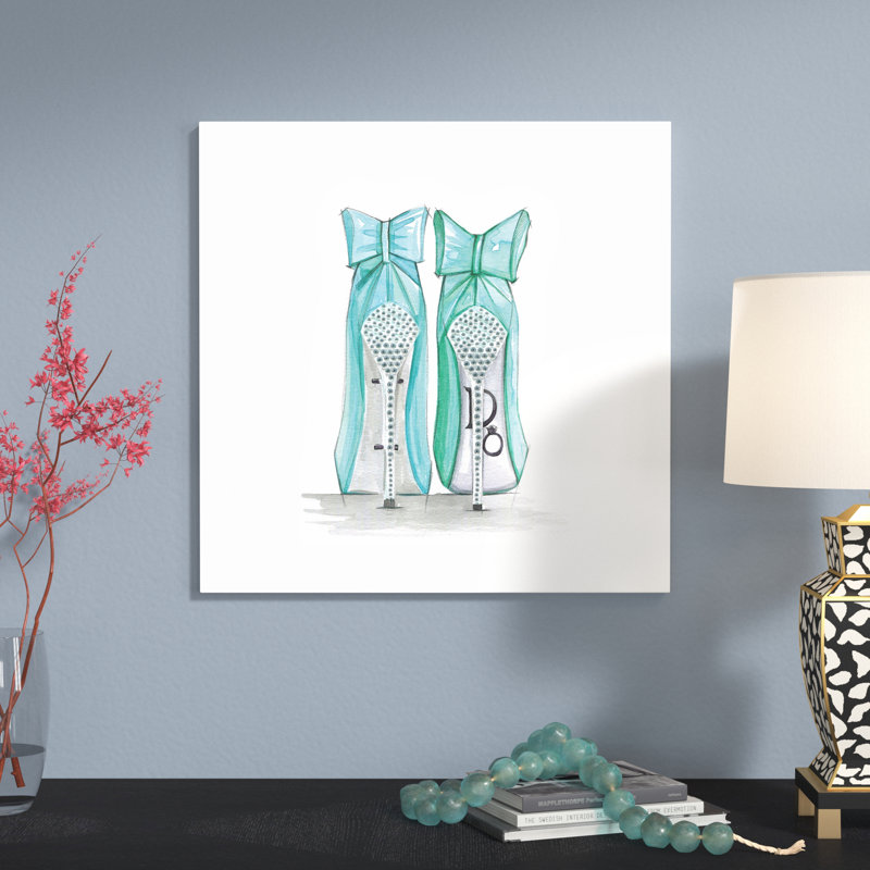 Tiffany Shoes by Rongrong DeVoe - Wrapped Canvas Print, 66.04 cm H x 66.04 cm W x 1.91 cm D