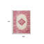 Tapis floral rose 9 pi x 12 pi tissé à la machine