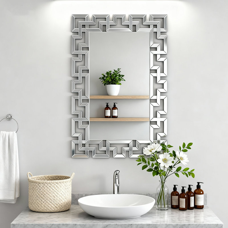 Miroir d'appoint Kylam Glam, 45,4 po x 30,3 po