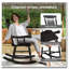 Chaise berçante d'extérieur en bois-552351816
