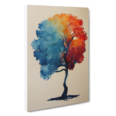 Watercolour Tree No.4 - Wrapped Canvas