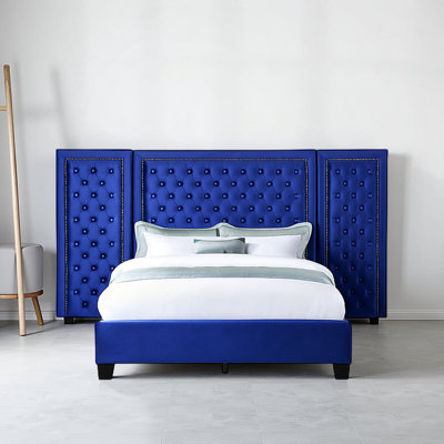 Mayola Tufted Upholstered Platform Bed