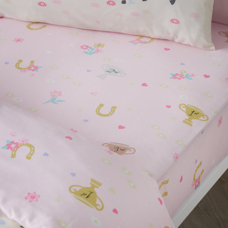 Cotton Blend Standard Fitted Sheet, Junior