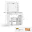 Dressing Table,80X40x140cm Vanity Makeup Set with Stool