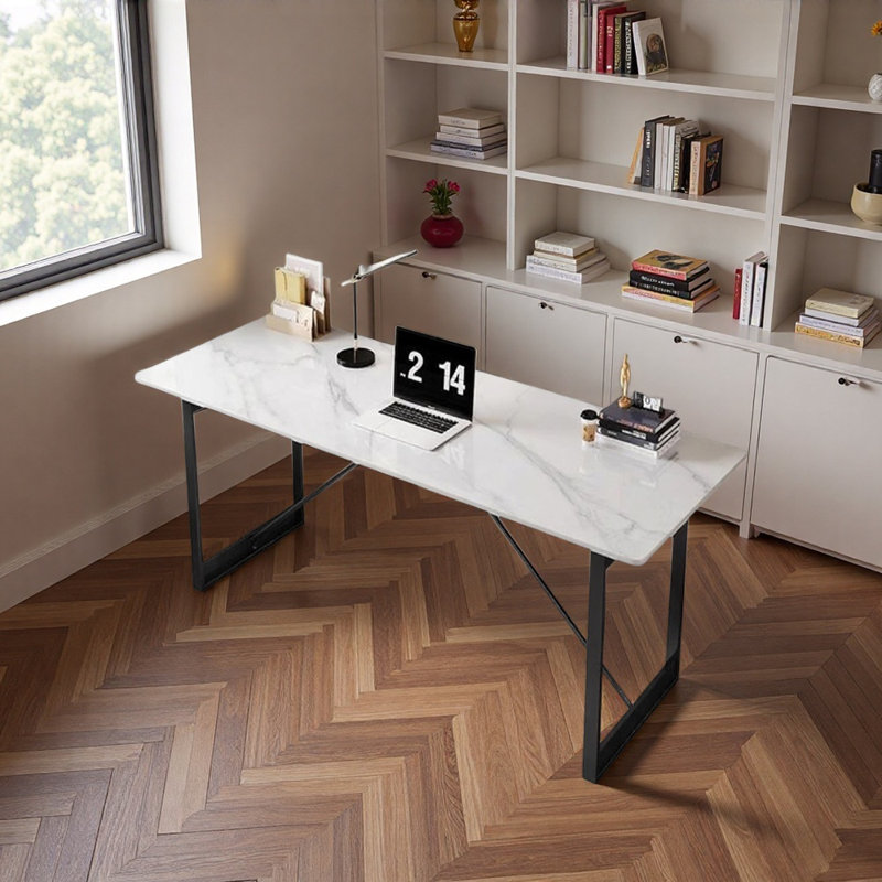 Bureau d'écriture Modern Light, Noir, H 29,52 po x l 62,99 po x P 31,49 po
