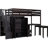 Twin Loft Bed With Stairs, Bookshelf, Drawers, Desk & Wardrobe In . For Teens. No Box Spring. Space Saving Solution Wardrobe. Solid Wood. Ideal . Design-1988903672-1988903674