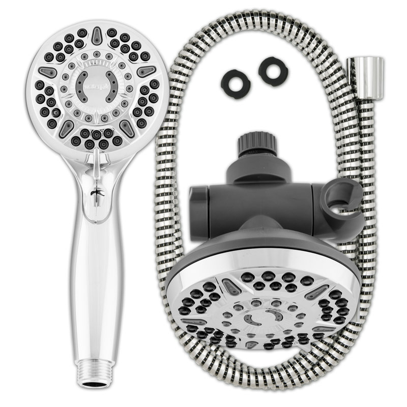 6+ Mode Powerpulse Massage Dual Shower Head System, Chrome