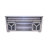 65.3" Country Grey Farmhouse TV Console with LED Lights, Iron Mesh Barn Door Media Stand for Living Room
