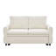 Canapé-lit convertible 3-en-1 avec dossier réglable à 3 niveaux, canapé-lit escamotable en chenille moderne de 63 po avec ports USB-810029413